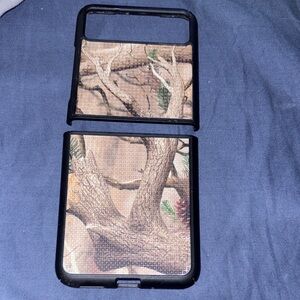 Motorola Two-Piece Phone Case with Tree Camouflage Design - Black Trim